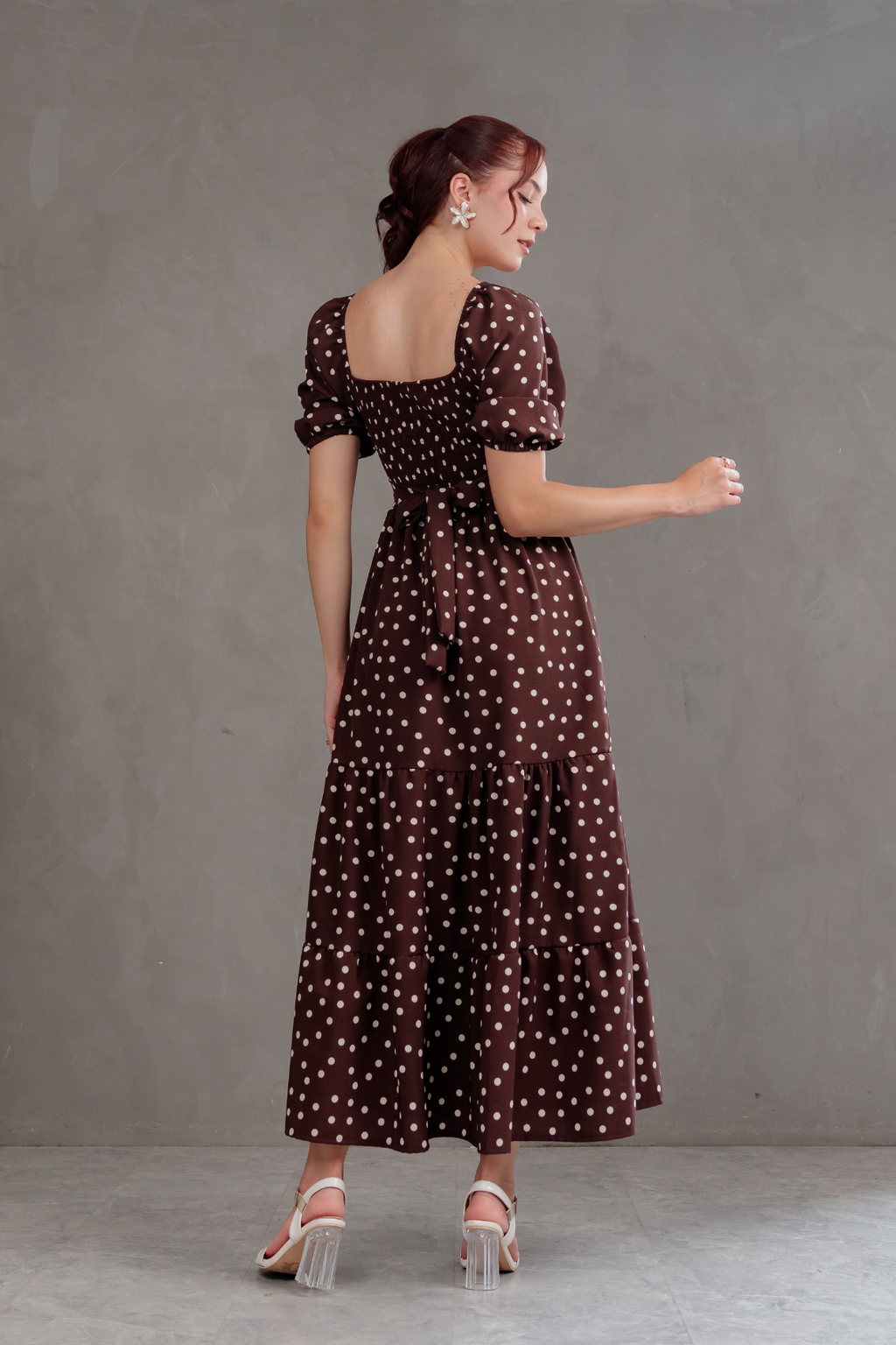 Maxivestido Alma Polka Dots