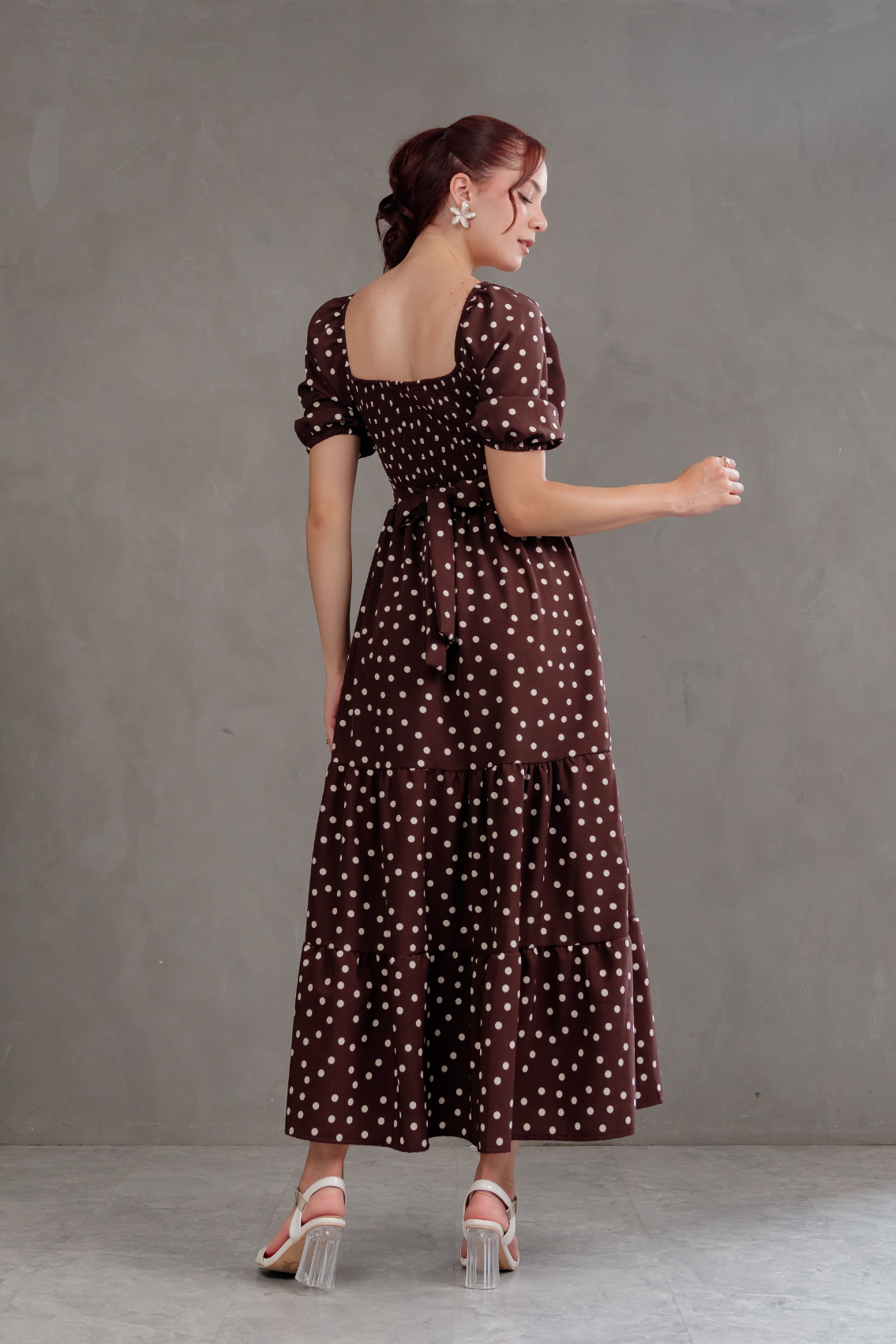 Maxivestido Alma Polka Dots