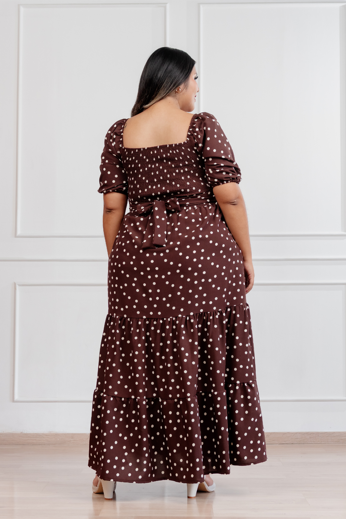 Maxivestido Alma Polka Dots