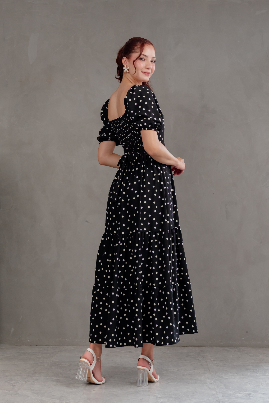 Maxivestido Alma Polka Dots