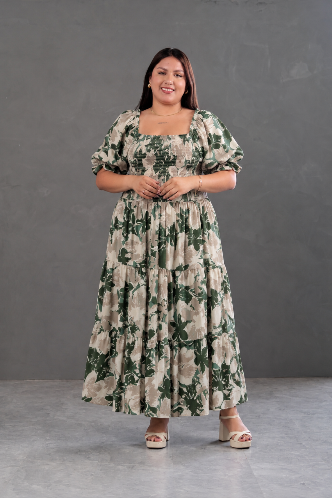 Maxivestido Gabriela Floreado
