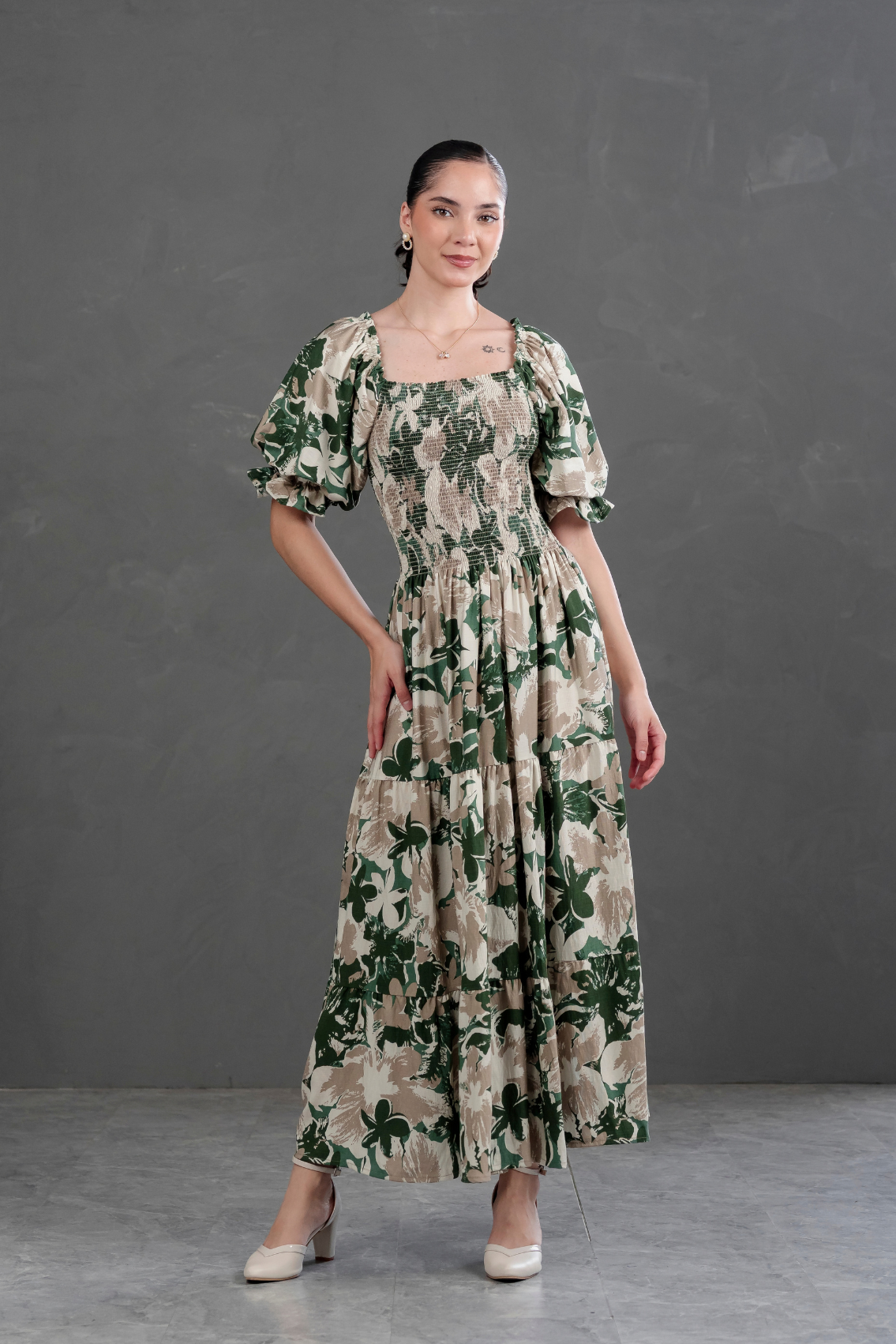 Maxivestido Gabriela Floreado