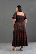 Maxivestido Gabriela Animal Print