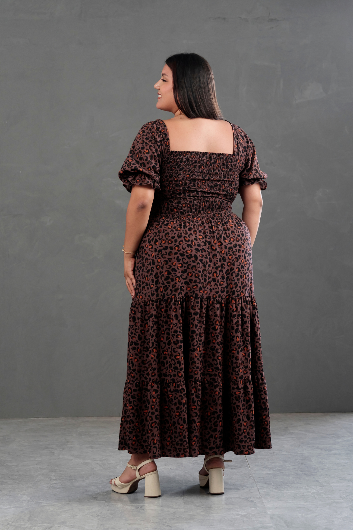 Maxivestido Gabriela Animal Print