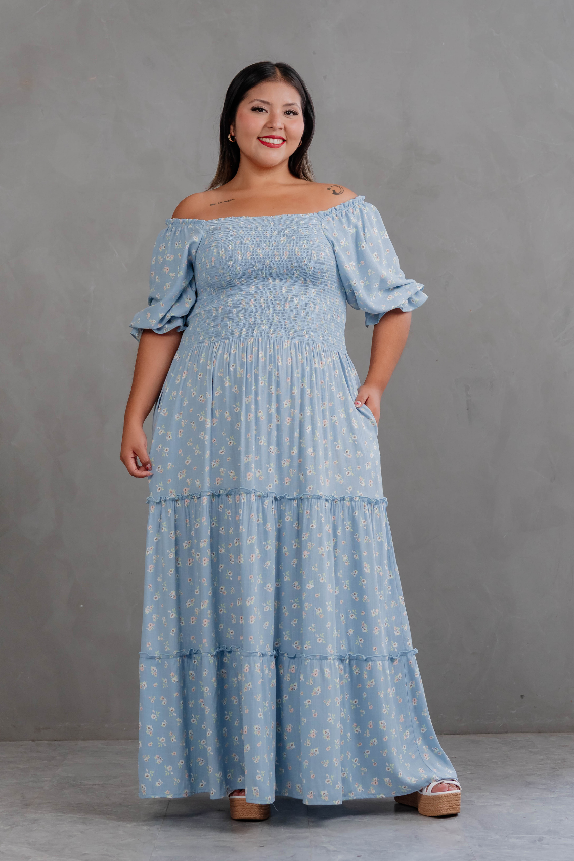 Maxivestido Gabriela Flores