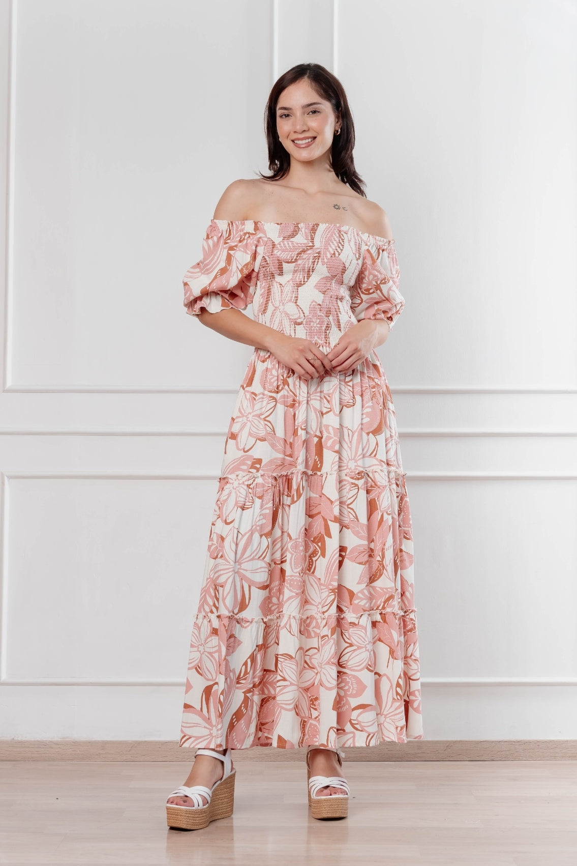 Maxivestido Gabriela Off Shoulder