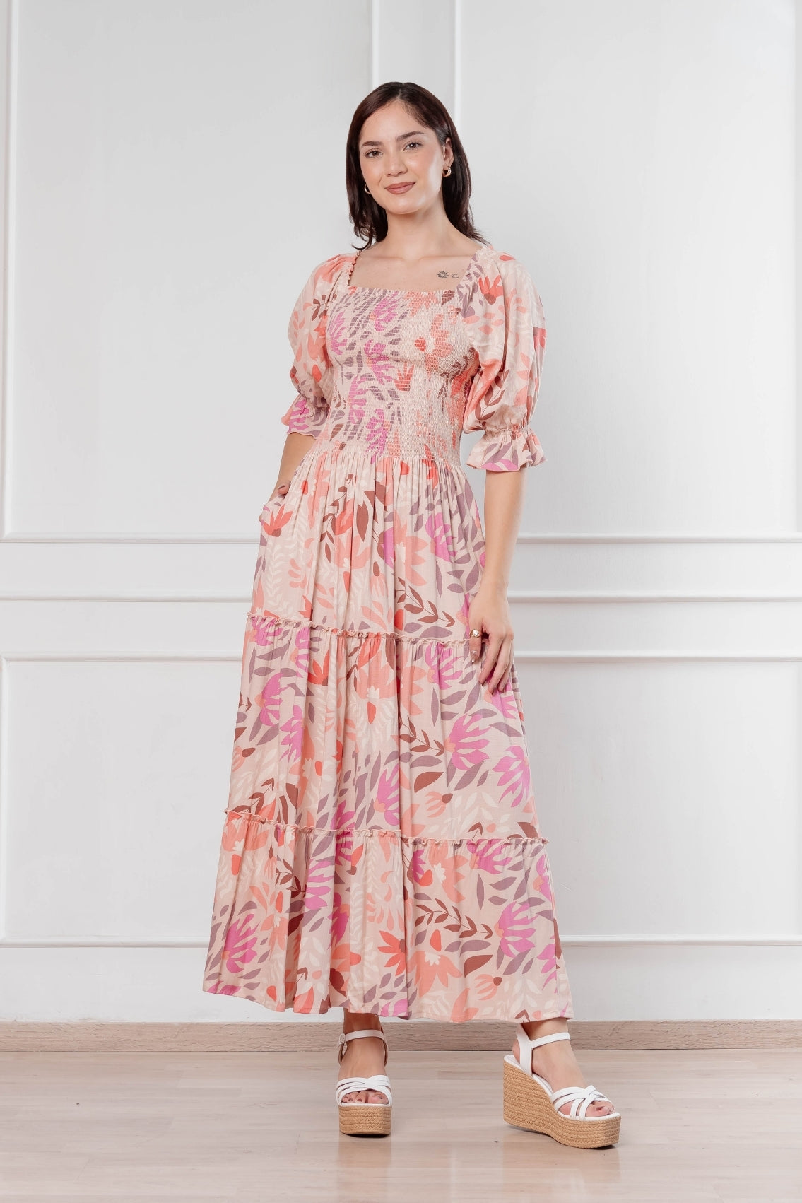 Maxivestido Gabriela Off Shoulder