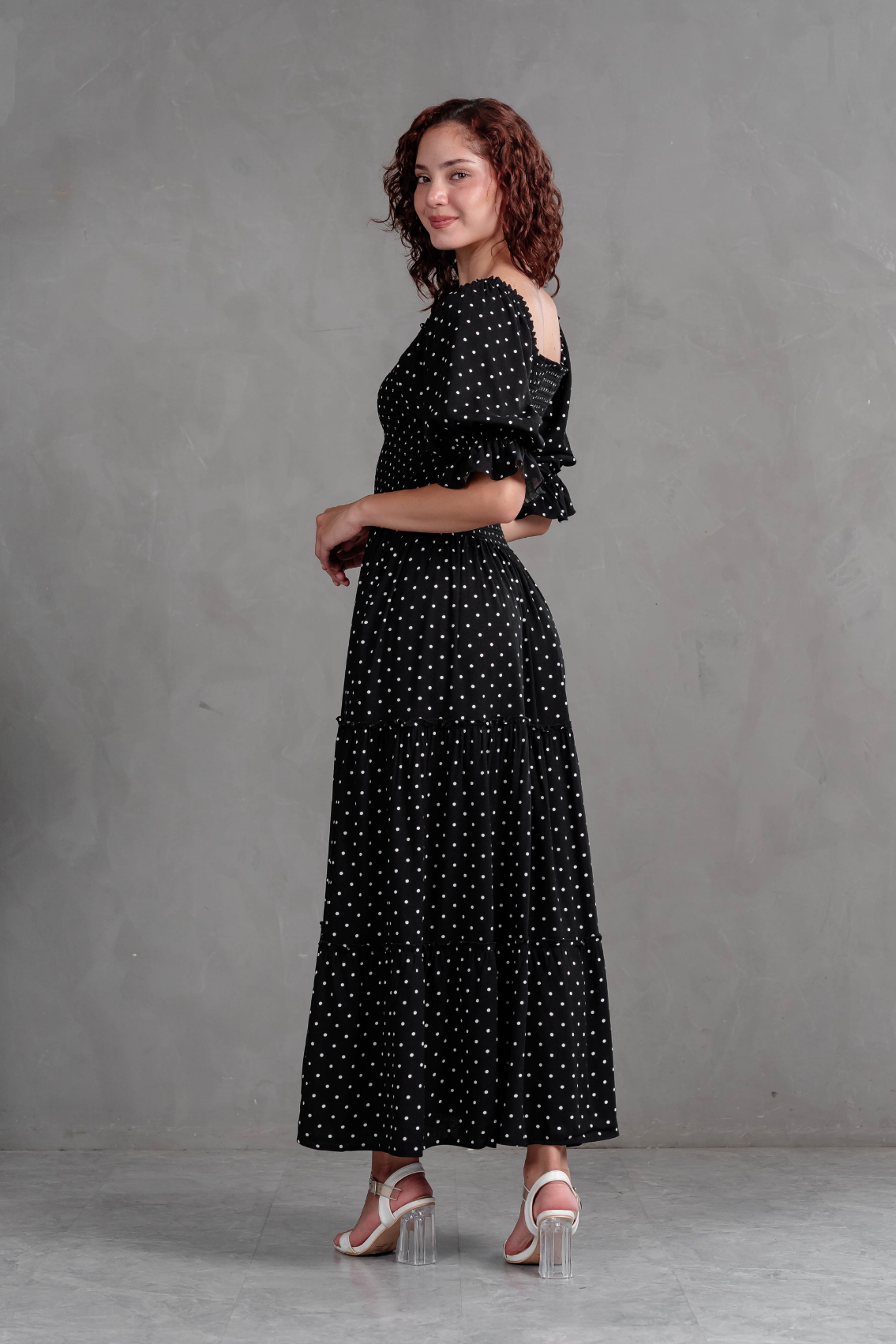 Maxivestido Gabriela Polka Dots