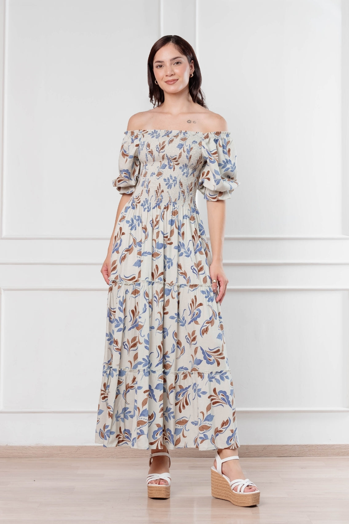 Maxivestido Gabriela Off Shoulder