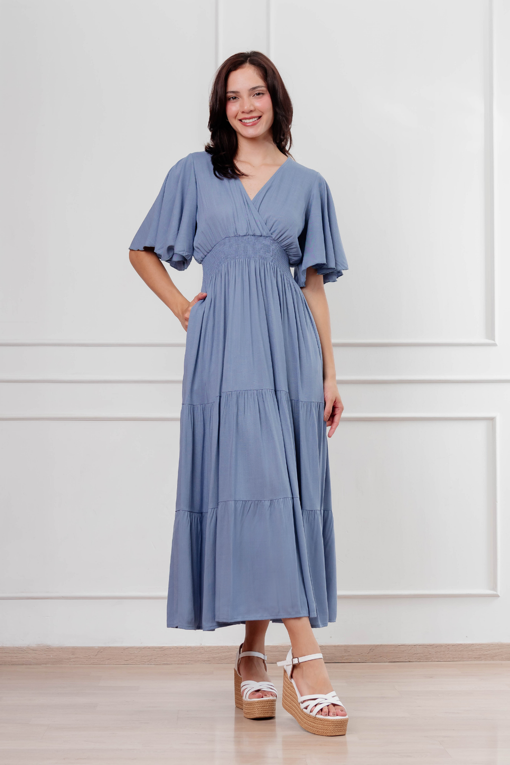 Maxivestido de lino Giselle