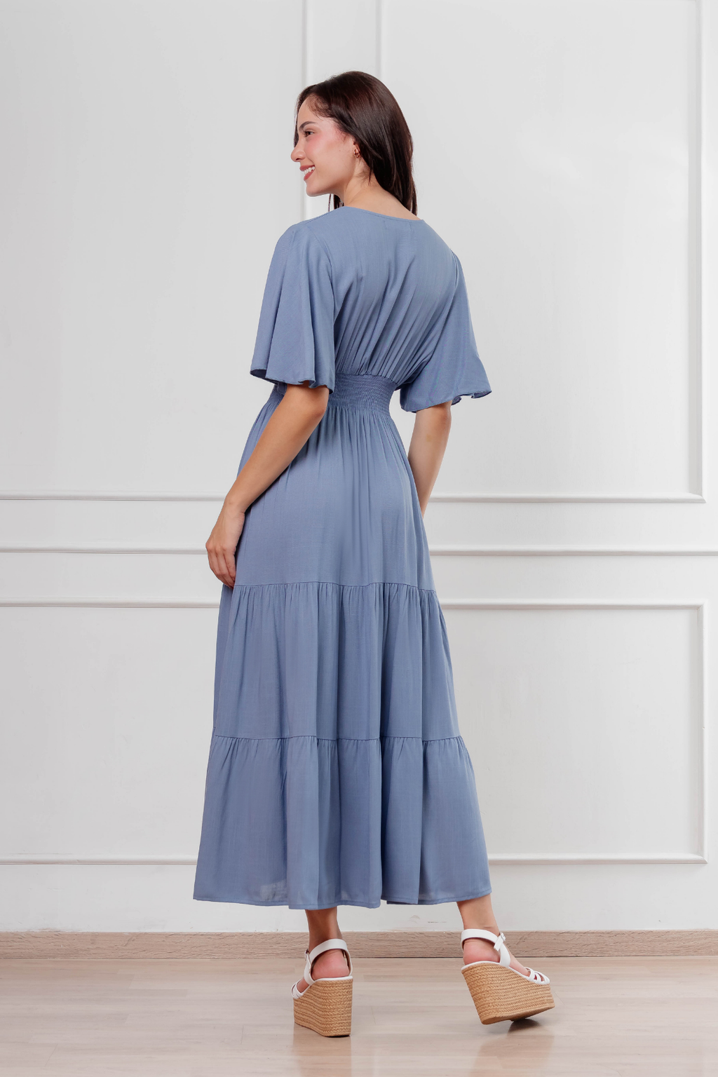 Maxivestido de lino Giselle