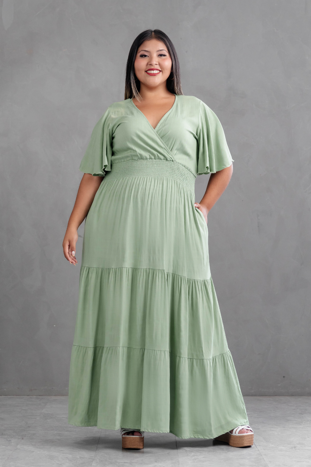 Maxivestido de lino Giselle