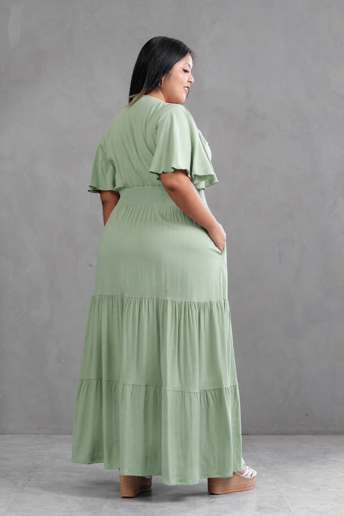 Maxivestido de lino Giselle