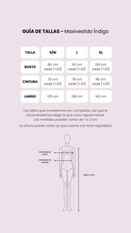 Maxivestido Indigo Paisley