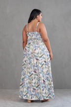 Maxivestido Indigo Paisley