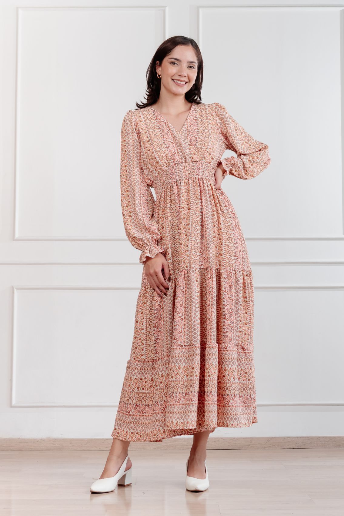 Maxivestido Lara Patchwork