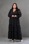 Maxivestido Lara Polka Dots negro