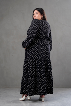Maxivestido Lara Polka Dots negro
