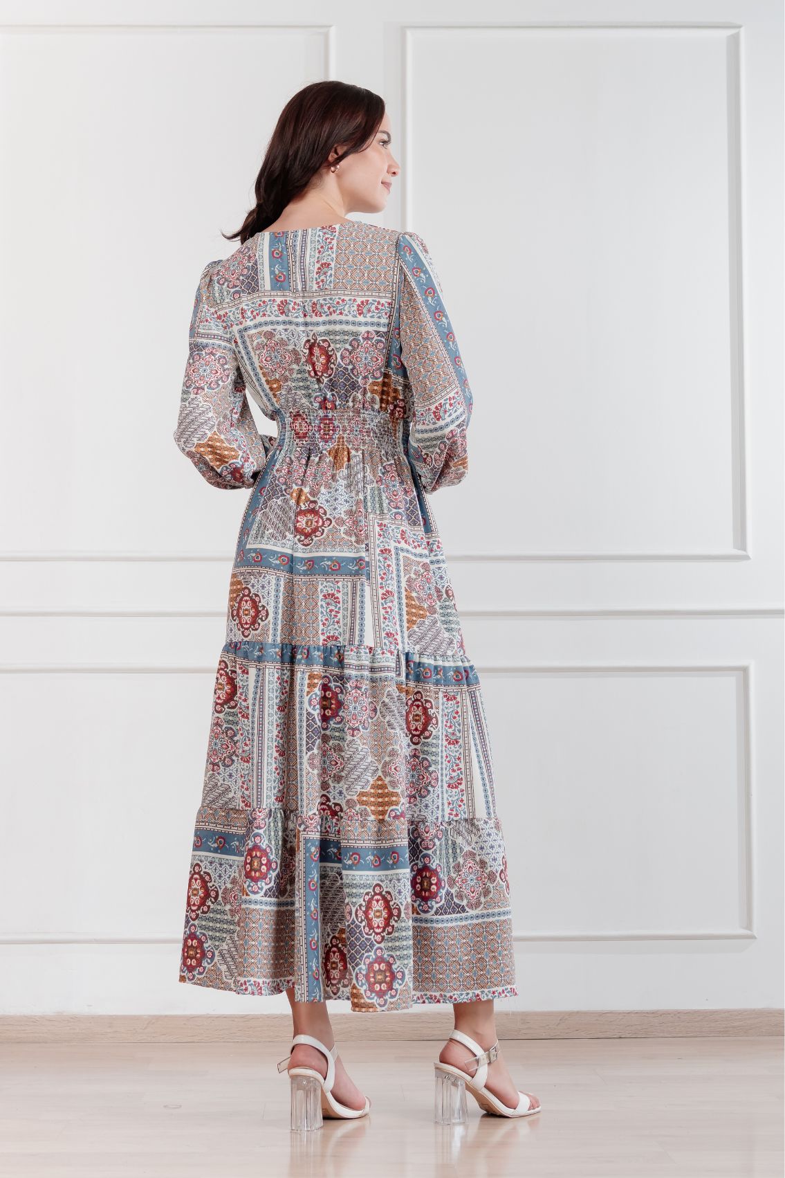 Maxivestido Lara Patchwork