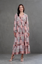 Maxivestido Lara Patchwork