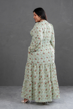 Maxivestido manga larga Lara Flores