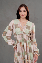 Maxivestido Lara Patchwork