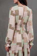 Maxivestido Lara Patchwork