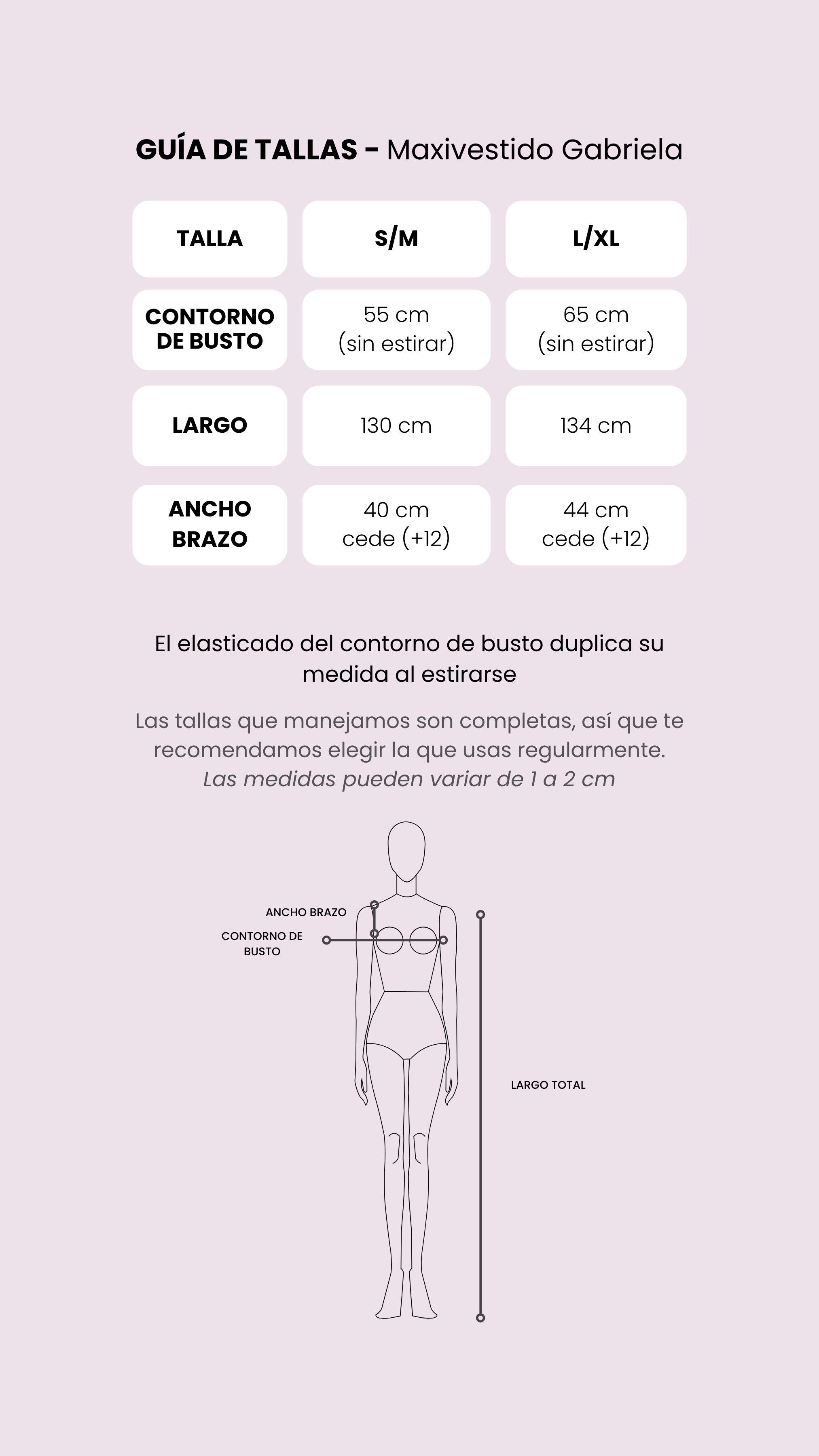 Tabla de medidas