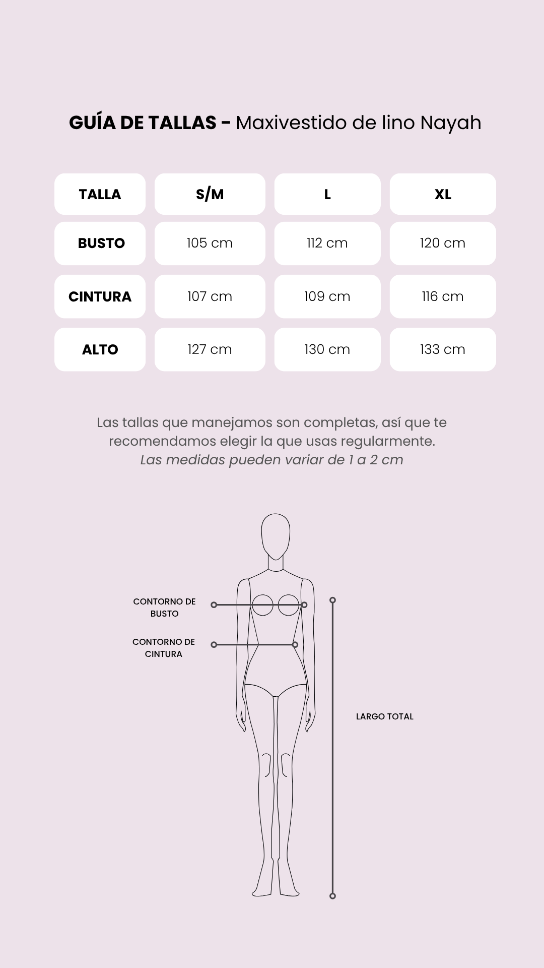 Tabla de medidas