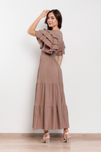 Maxivestido de lino Bianca