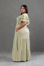 Maxivestido de lino Bianca