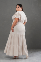 Maxivestido de lino Bianca