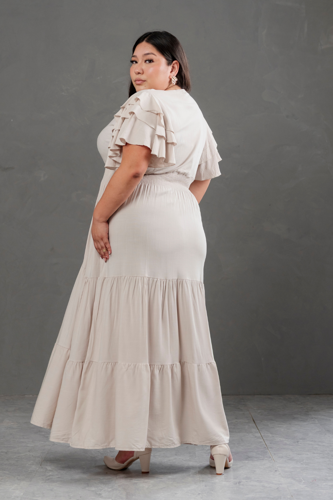 Maxivestido de lino Bianca