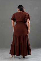 Maxivestido de lino Bianca