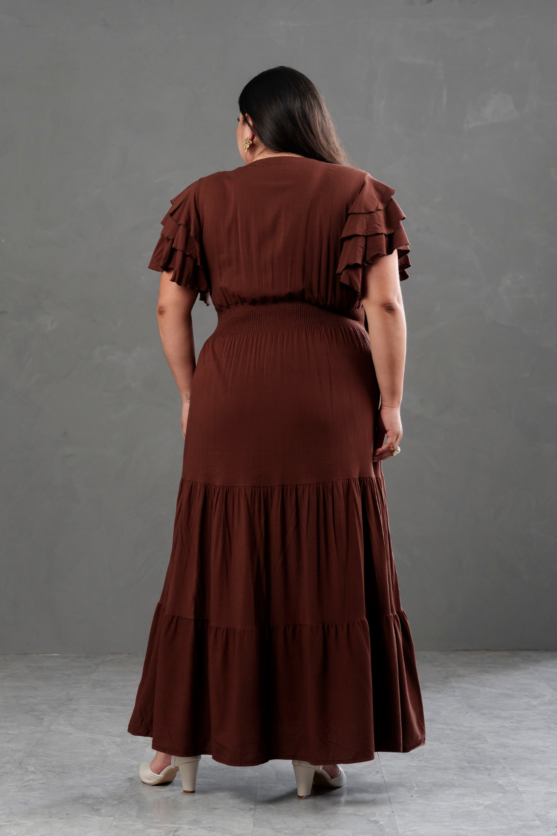 Maxivestido de lino Bianca