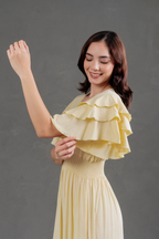 Maxivestido de lino Bianca