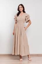 Maxivestido de lino Bianca