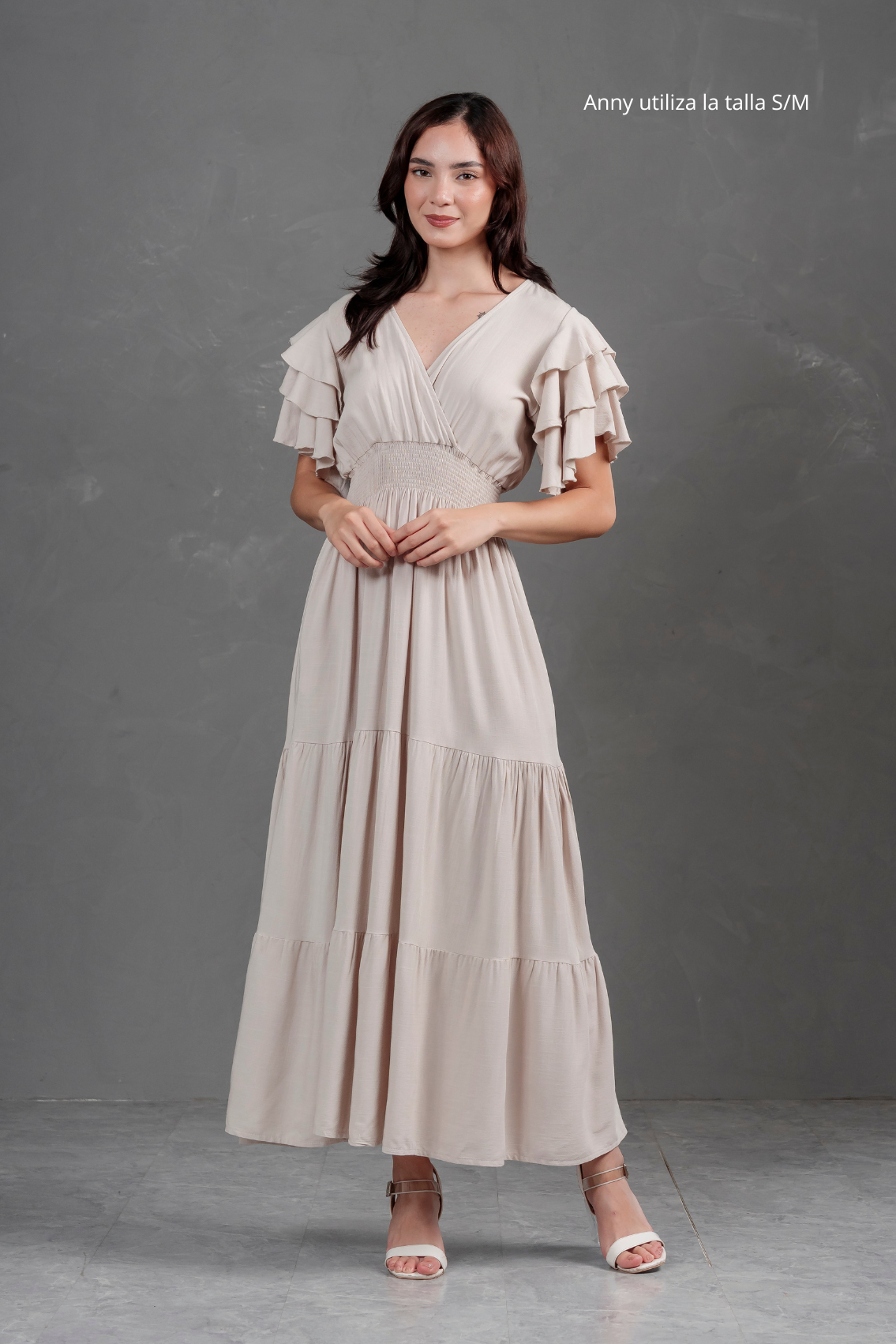 Maxivestido de lino Bianca
