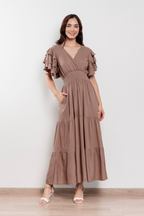 Maxivestido de lino Bianca