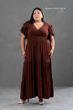Maxivestido de lino Bianca