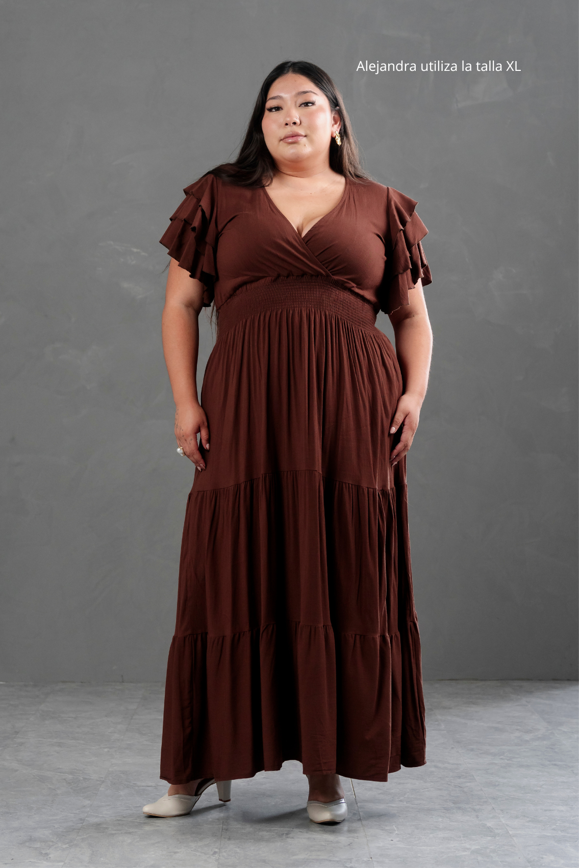 Maxivestido de lino Bianca