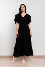 Maxivestido de lino Bianca