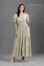 Maxivestido de lino Bianca