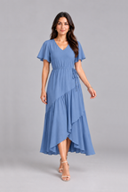 Maxivestido de lino Nayah