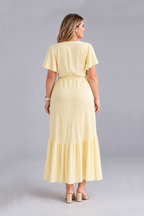 Maxivestido de lino Nayah