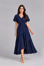 Maxivestido de lino Nayah