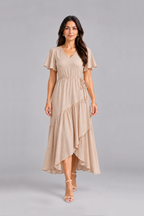 Maxivestido de lino Nayah