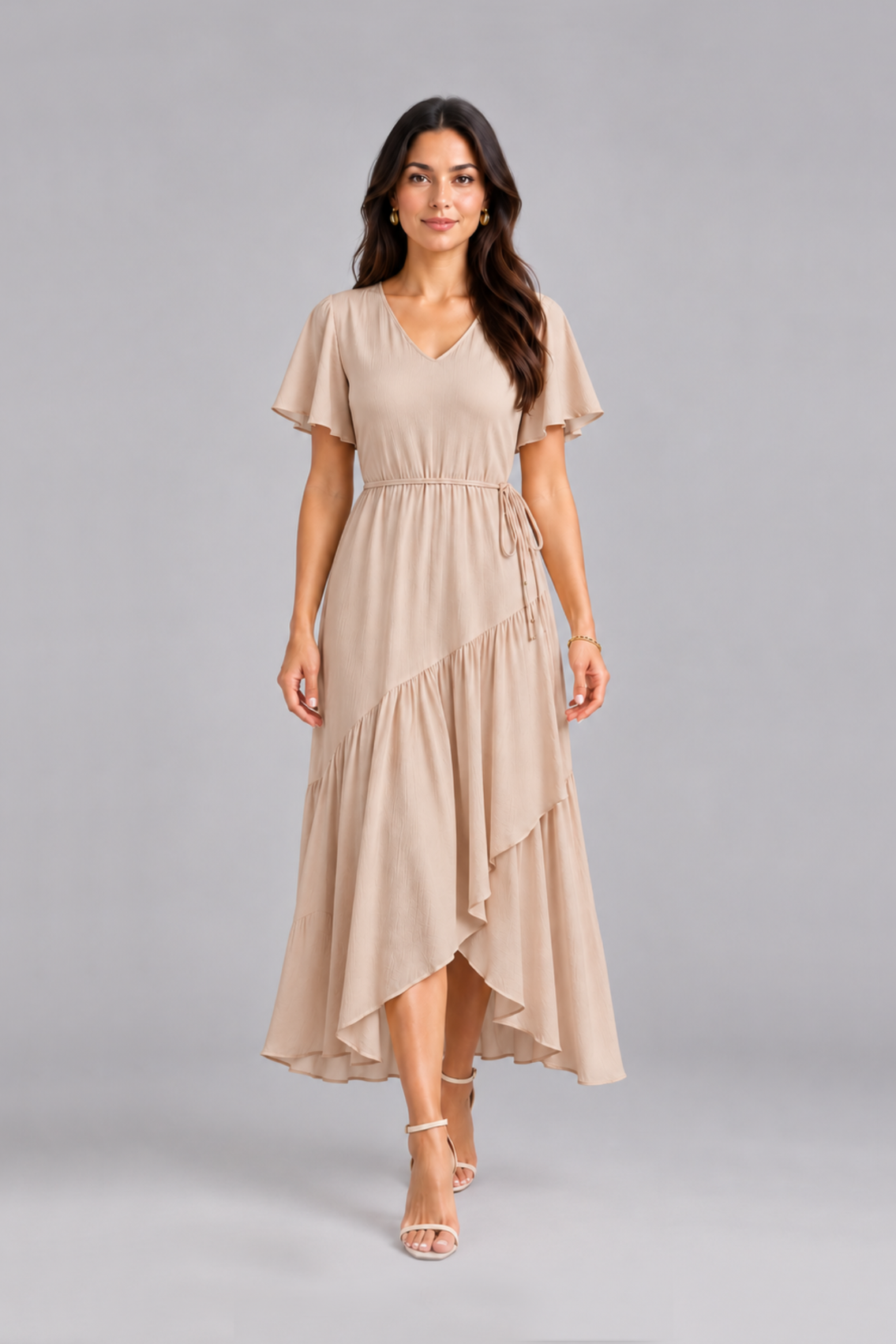 Maxivestido de lino Nayah