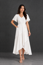 Maxivestido de lino Nayah