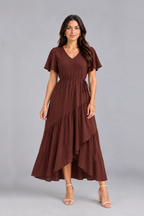 Maxivestido de lino Nayah